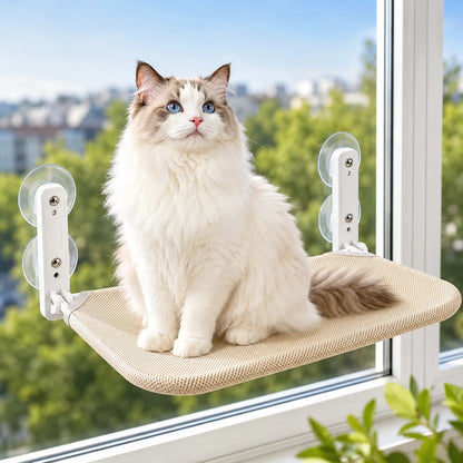 Katzenbett Fenster | Klappbare Fensterliege mit starken Saugnäpfen