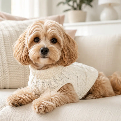 Hundepullover Strick für kleine Hunde | Warmer Hundemantel