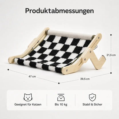 Katzenbett & Hängematte | Platzsparender Ruheplatz für Katzen