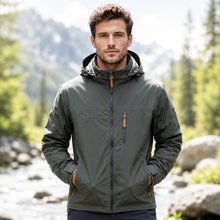 Herren Regenjacke Wasserdicht mit Kapuze  | Winddichte Outdoorjacke