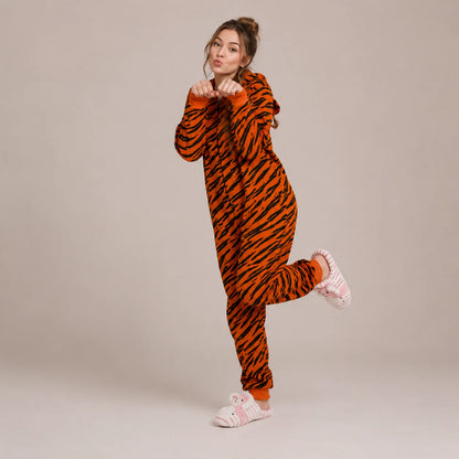 Tiger Partnerlook | Onesie & Hundemantel für Mensch und Hund