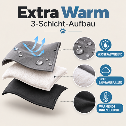 Winter Hundemantel mit Beinen & Kapuze | Wasserdicht, Reflektierend