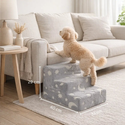 Dog stairs made of foam | Soft dog ramp with 3–4 steps