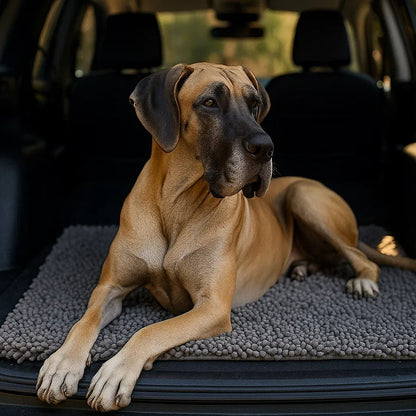 Schmutzfangmatte Hund Grau | Saugstark & Schnelltrocknend für Zuhause