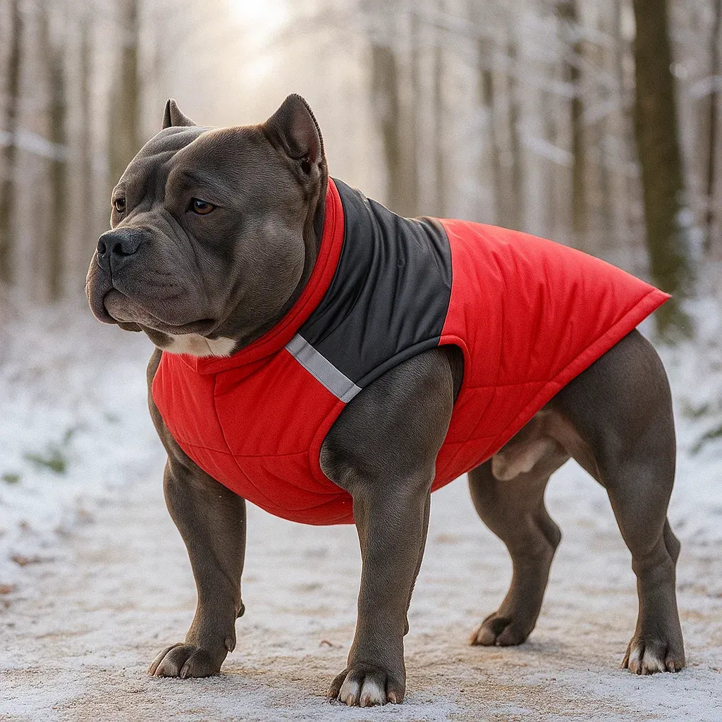 Winter Hundemantel mit D-Ring | Wasserdichte & Warme Hundejacke