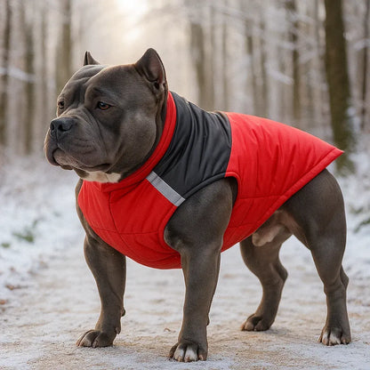 Winter Hundemantel mit D-Ring | Wasserdichte & Warme Hundejacke