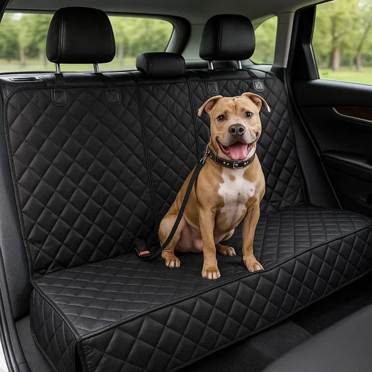 Hunde Autositz Rückbank geteilt | Wasserfester & Waschbarer Sitzschutz