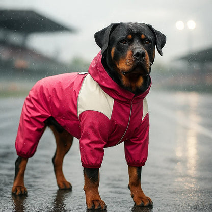 Hundemantel Regenjacke mit Kapuze | wasserfest & winddicht