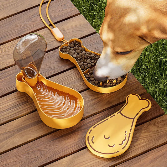 SnackKeule – Die stylische 2in1 Reise-Futterstation für Hunde
