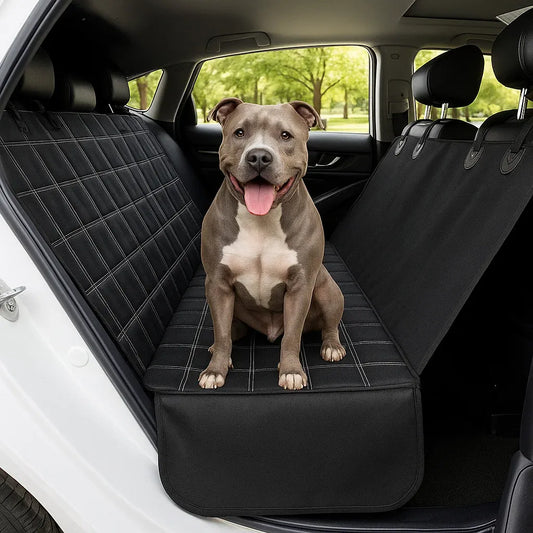Hunde Autositzbezug | wasserfester & waschbarer Rücksitzschutz