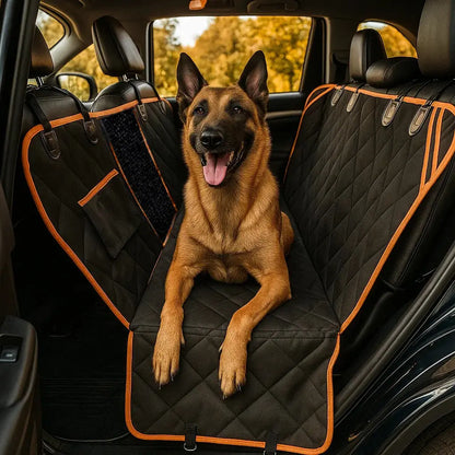 Hunde Autositz Rückbank | wasserfest, waschbar & mit Transporttasche