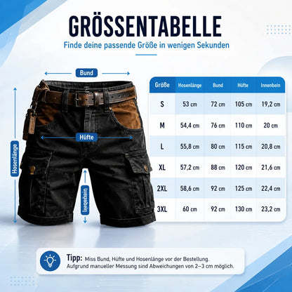 Arbeitsshorts Herren Cargo Shorts Baumwolle Sommer Freizeit & Outdoor
