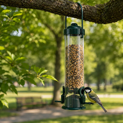 Vogelfutterhaus zum Aufhängen | Transparenter Wildvogelfutterspender