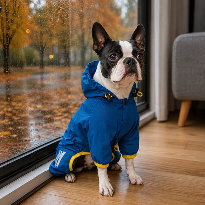Hunderegenmantel wasserdicht | Regenanzug für kleine & mittlere Hunde