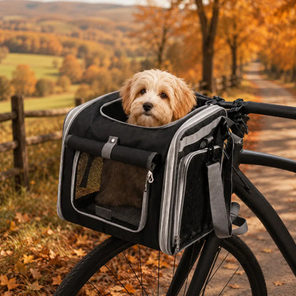Hunde Fahrradkorb für kleine Hunde | Sicher & bequem