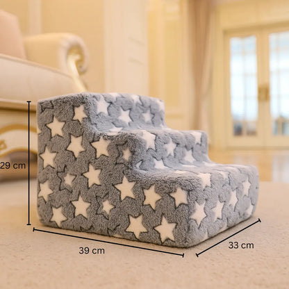 Dog stairs made of foam | Soft dog ramp with 3–4 steps