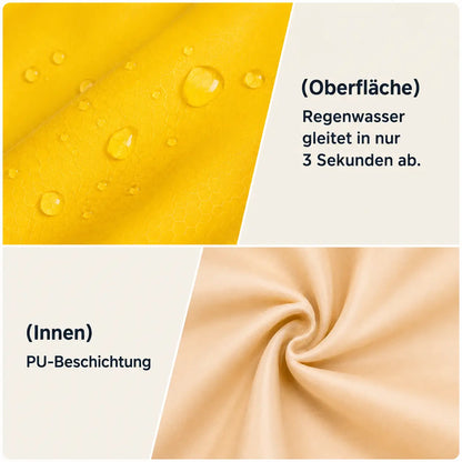 Hunde Regenmantel Wasserdicht | Reflektierende Regenjacke mit Kapuze