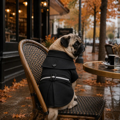 Hundemantel wasserdicht | Trenchcoat für kleine & mittlere Hunde
