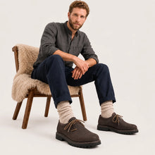 Haferlschuhe Herren Grau aus Nubukleder | Schuhe fürs Oktoberfest