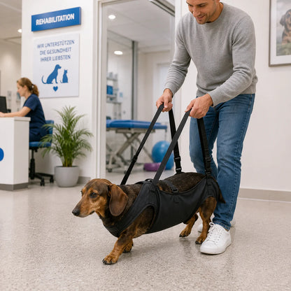 Hundetragehilfe bei Rückenproblemen | Hebegurt für kleine & mittlere Hunde