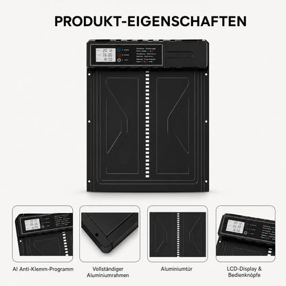 Automatische Hühnerklappe Solar | LCD & Licht-Sensor mit Fernbedienung