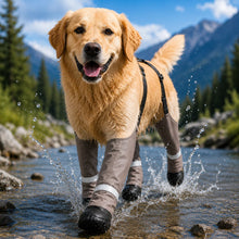 Wasserdichte Hundeschuhe mit Beinschutz | Rutschfest für Outdoor