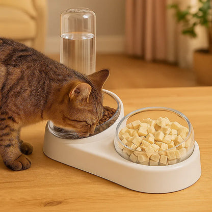 Katzennapf | automatischer Wasserspender & Futterschalem