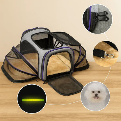 Hundetragetasche & Hundehaus | Faltbare & Atmungsaktive Reisetasche
