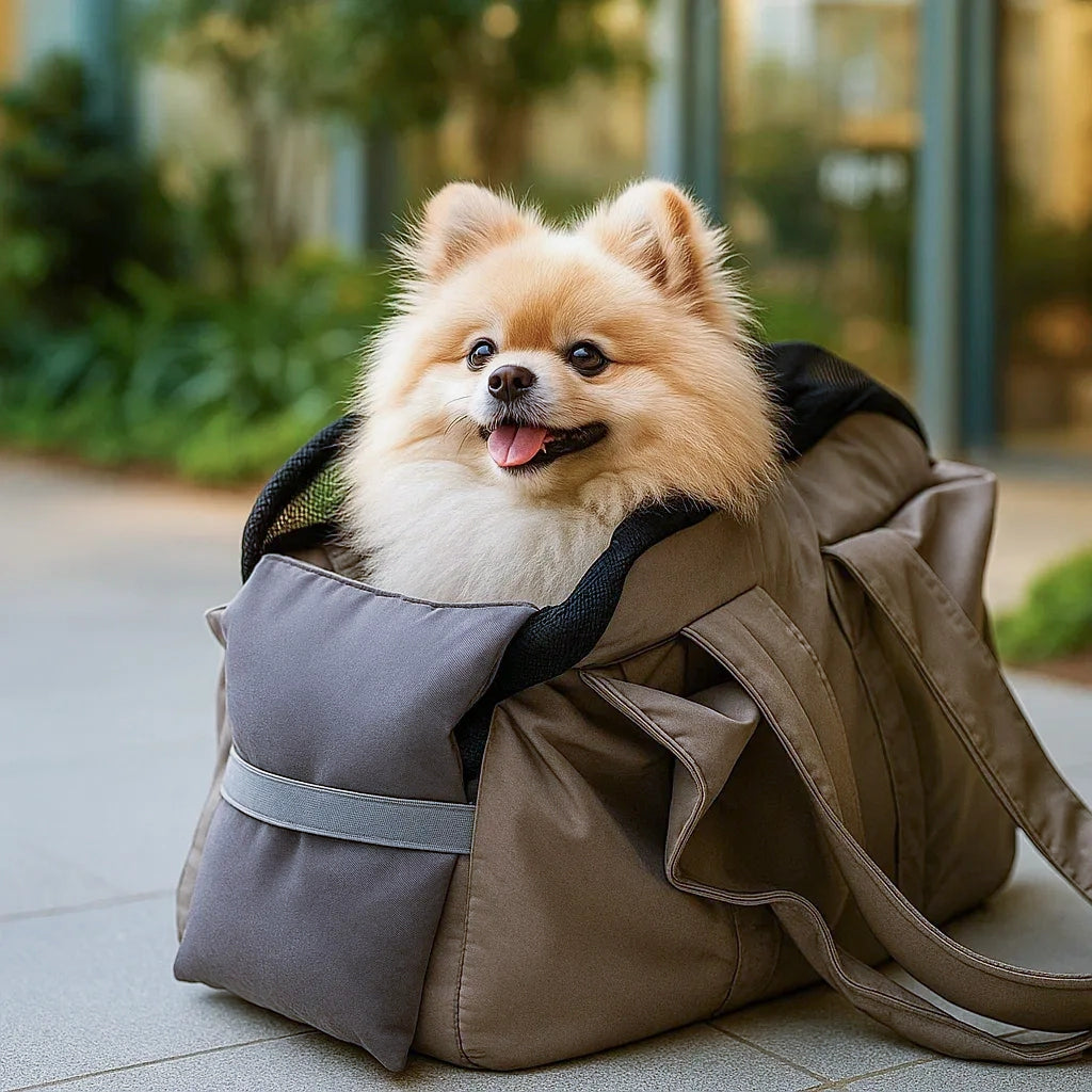 Hundetragetasche | Bequeme & Sichere Schultertasche für Unterwegs