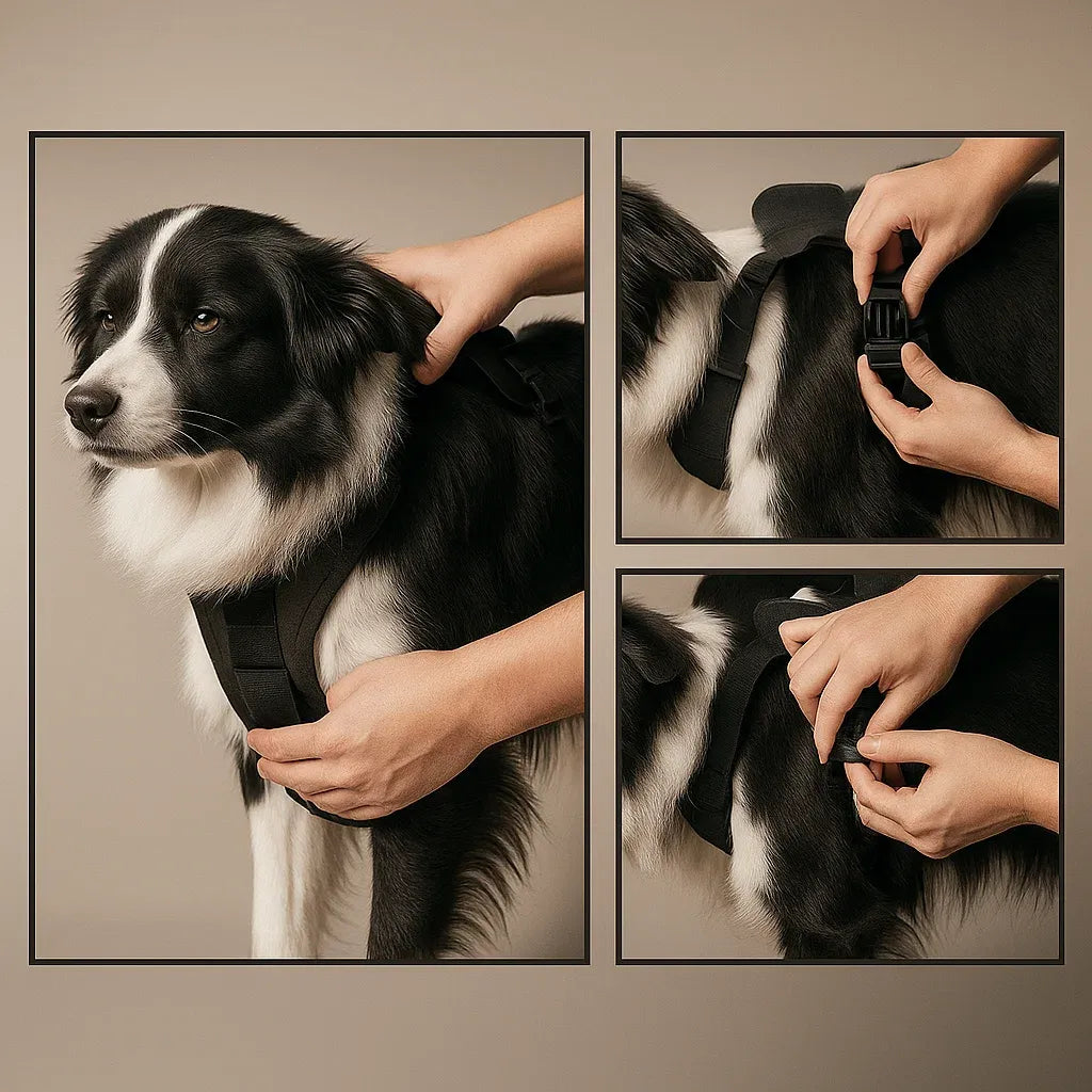 Hundegeschirr mit Automatikleine | Sicheres & Ausbruchsfreies Design