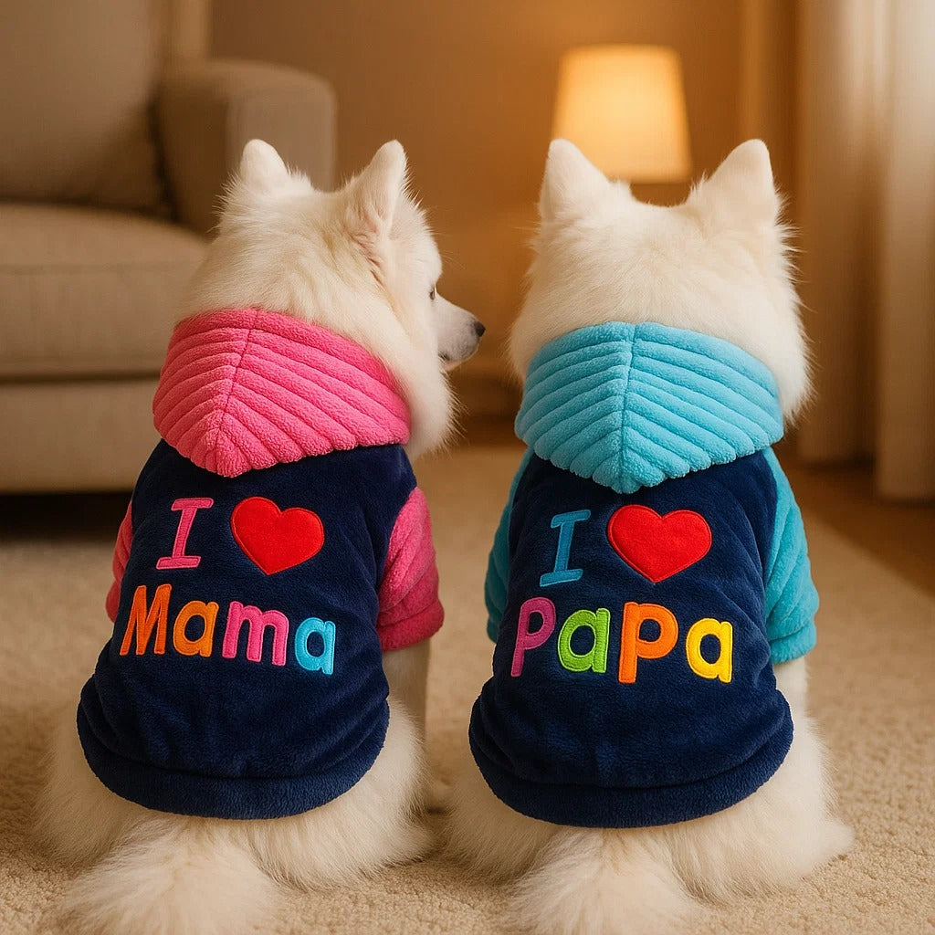 Hundemantel Jumpsuit | Warmer & Süßer Hundeoverall für Kalte Tage