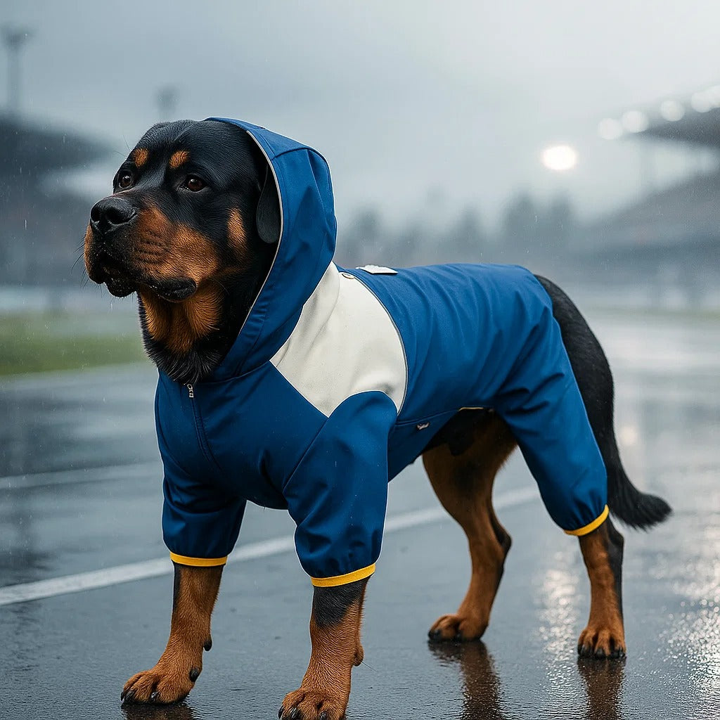 Hundemantel Regenjacke mit Kapuze | wasserfest & winddicht