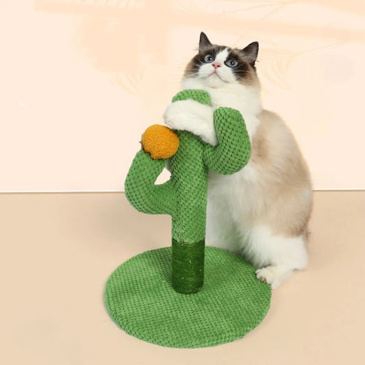 Kratzbaum in Kaktus-Design | Stabiler Kratzbaum für Katzen