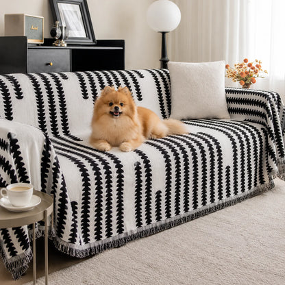 Sofaschutzdecke für Hunde | Warme Chenille-Decke für den Winter