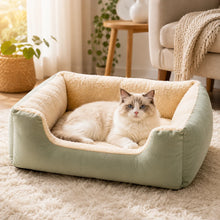 Katzenbett für Hunde & Katzen|Weiches Plüschbett mit PP-Füllung