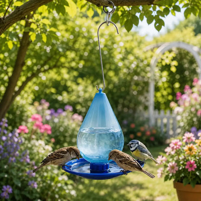 Hängende Vogeltränke im Wassertropfen-Design für Garten & Balkon
