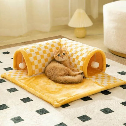 TunnelTraum – Der 2-in-1 Spieltunnel & Rückzugsort für Katzen