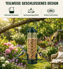 Vogelfutterhaus zum Aufhängen | Transparenter Wildvogelfutterspender