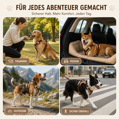 Anti-Zug Hundegeschirr mit Griff | Reflektierend & Verstellbar