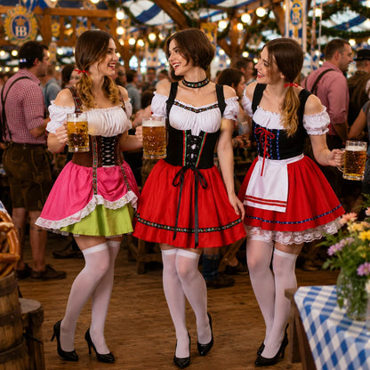 Oktoberfest Dirndl Damen | Traditionelles Trachtenkostüm