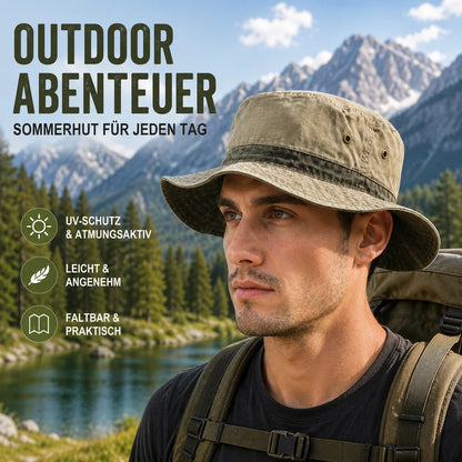 Herren Fischerhut aus Baumwolle | Bucket hat UPF50+ UV-Schutz