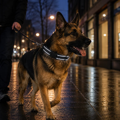 Reflektierendes Hundehalsband | Gepolstert, Verstellbar & Robust