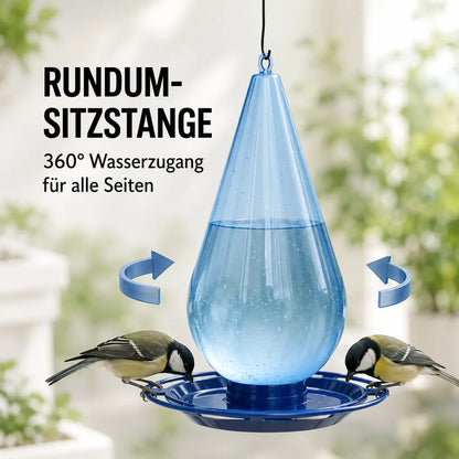 Hängende Vogeltränke im Wassertropfen-Design für Garten & Balkon