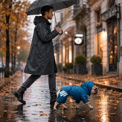 Hunderegenmantel wasserdicht | Regenanzug für kleine & mittlere Hunde