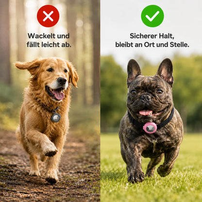 AirTag Halsbandhalterung für Hunde & Katzen | Sicher & robust