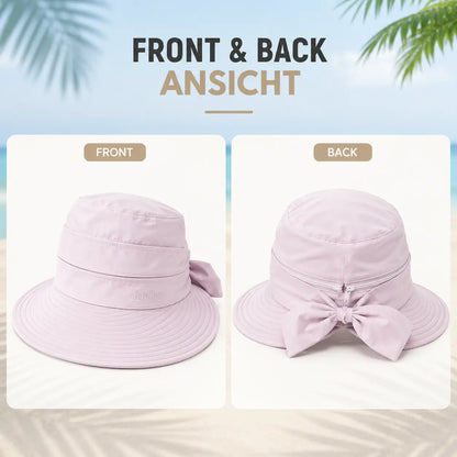 Faltbarer Damen Sonnenhut mit UV-Schutz & Breiter Krempe