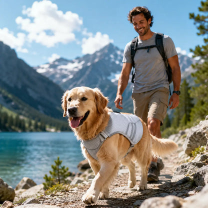 Hundekühlweste mit Verdunstungskühlung für warme Sommertage