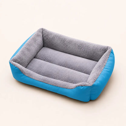 Hundebett Winter | Warmes Plüschbett für Hunde mit hohem Rand