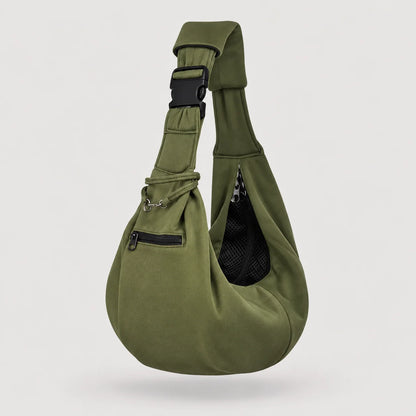 Hundetragetasche | Gepolsterte Schultertasche für Winter & Reisen
