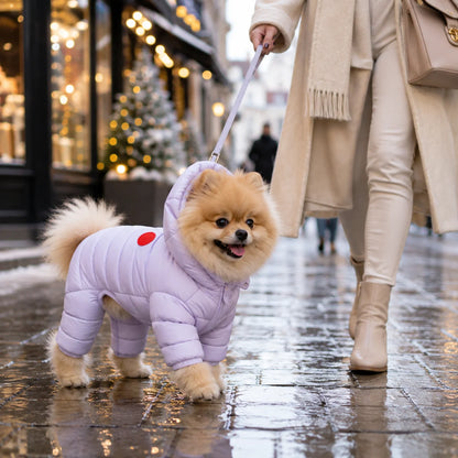 Hundemantel Winter | Warmer gepolsterter Overall für kleine Hunde